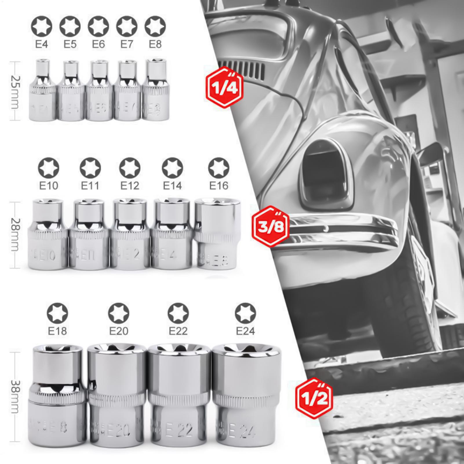 Socket Set - Набор торцевых ключей, портативный, прочный, многофункциональный,