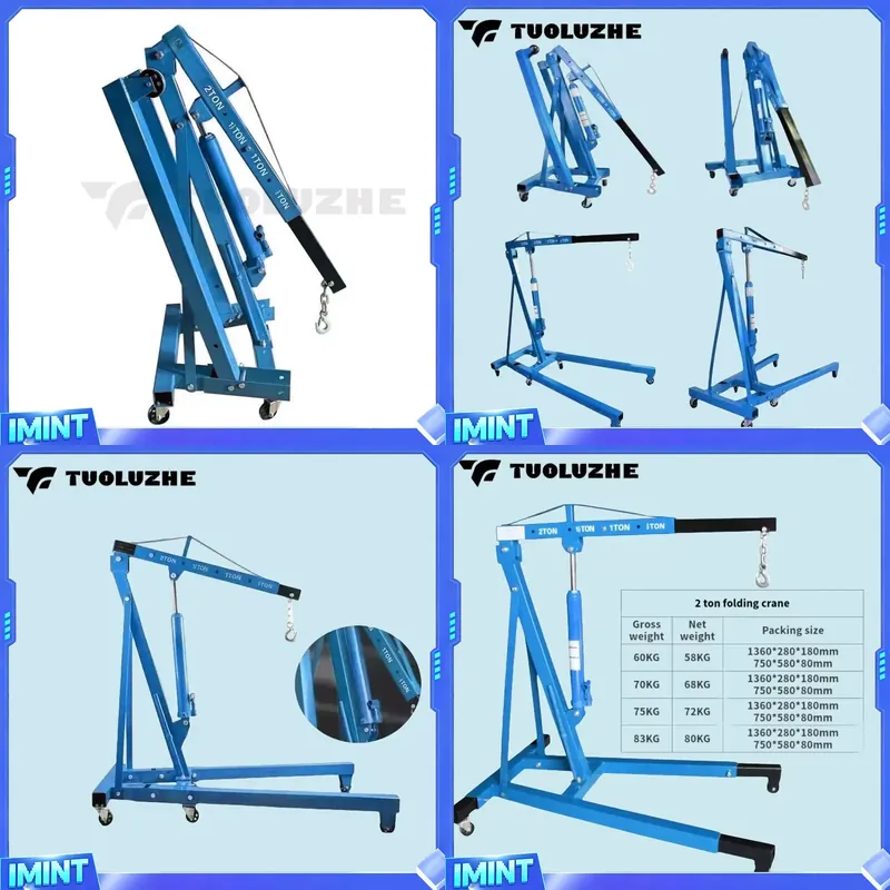 Car Lift - 2-тонный складной синий гидравлический подъемник для