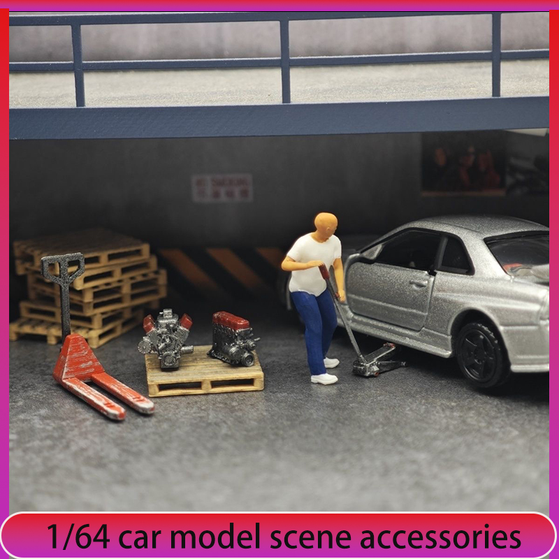 1:64 модель автомобиля ремонт  – обзор и цена Car Jack